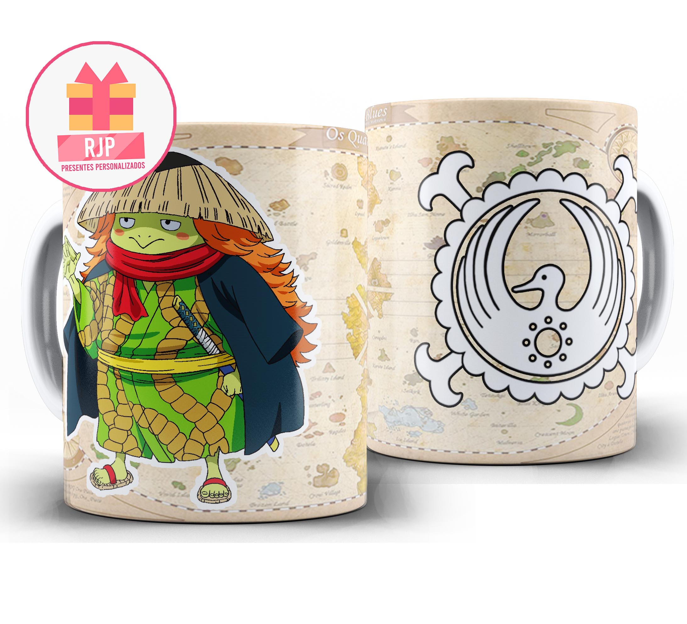 Caneca Anime - One Piece - Bainhas Vermelhas - Kawamatsu